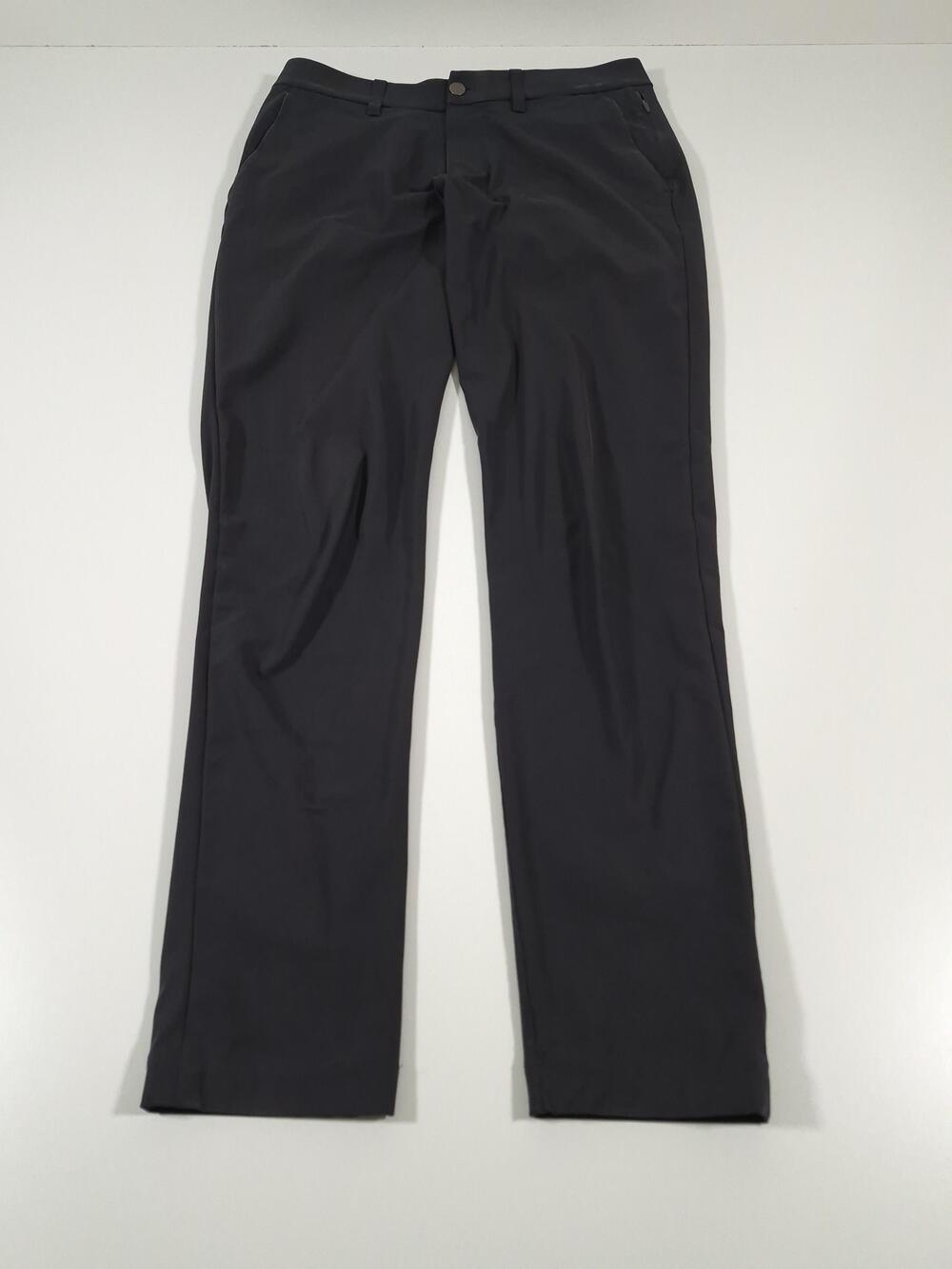 Lululemon Commission Pants Men's 30x32 Black ABC Slim-Fit Warpstreme LM5AQZS